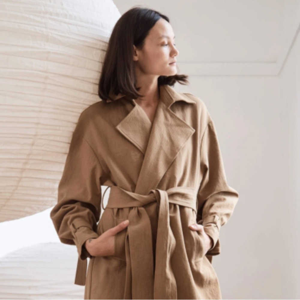 St. Agni Tan Trench Coat